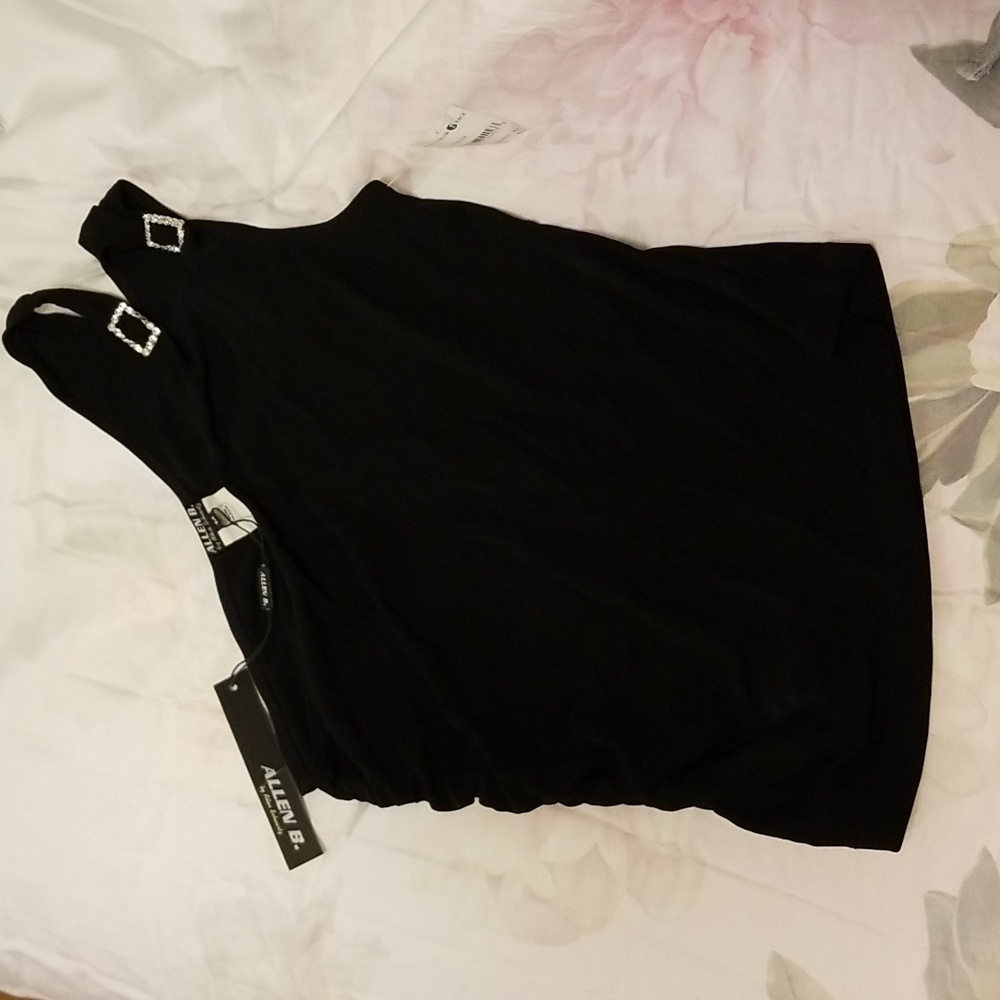 Allen B by Allen Schwartz asymmetrical black top